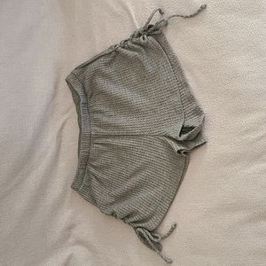 Short Shorts with Cinched Tie Sides